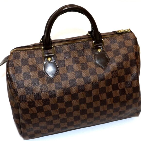 Louis Vuitton Speedy 30 Bandoulière Damier Ebene Bag - Picture 1 of 14